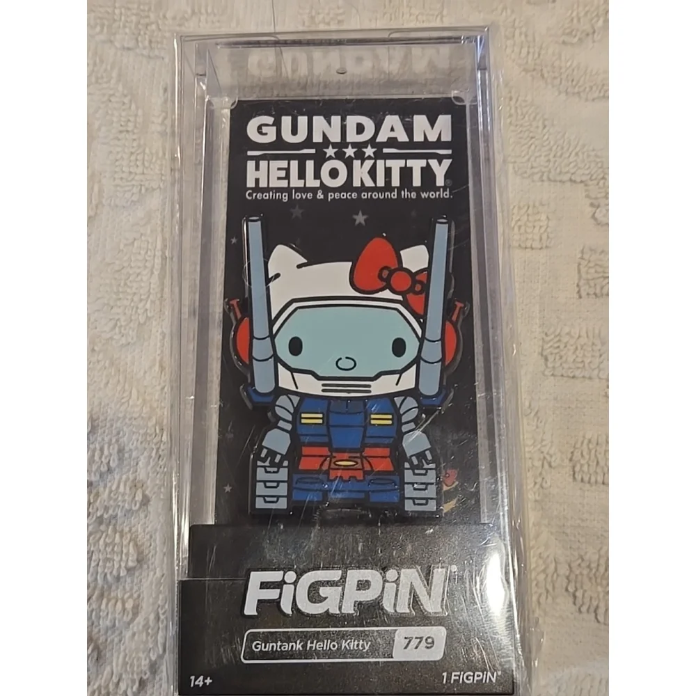 FiGPiN Gundam x Hello Kitty Guntank Hello Kitty #779 New In Package (235)